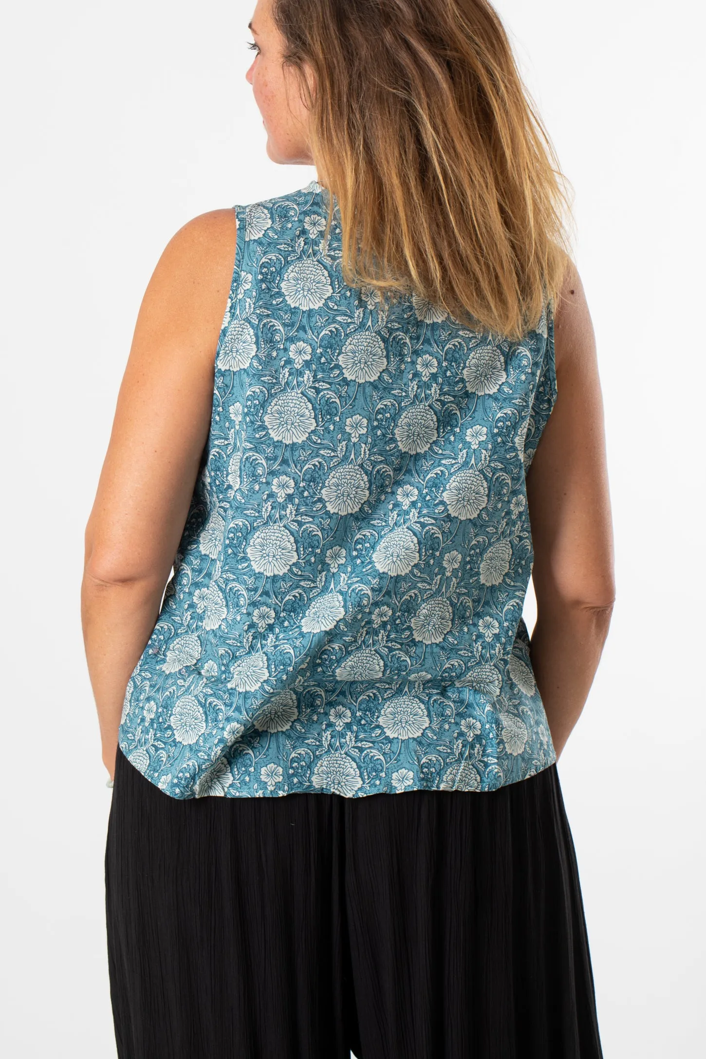 Provincial Printed Sleeveless Top