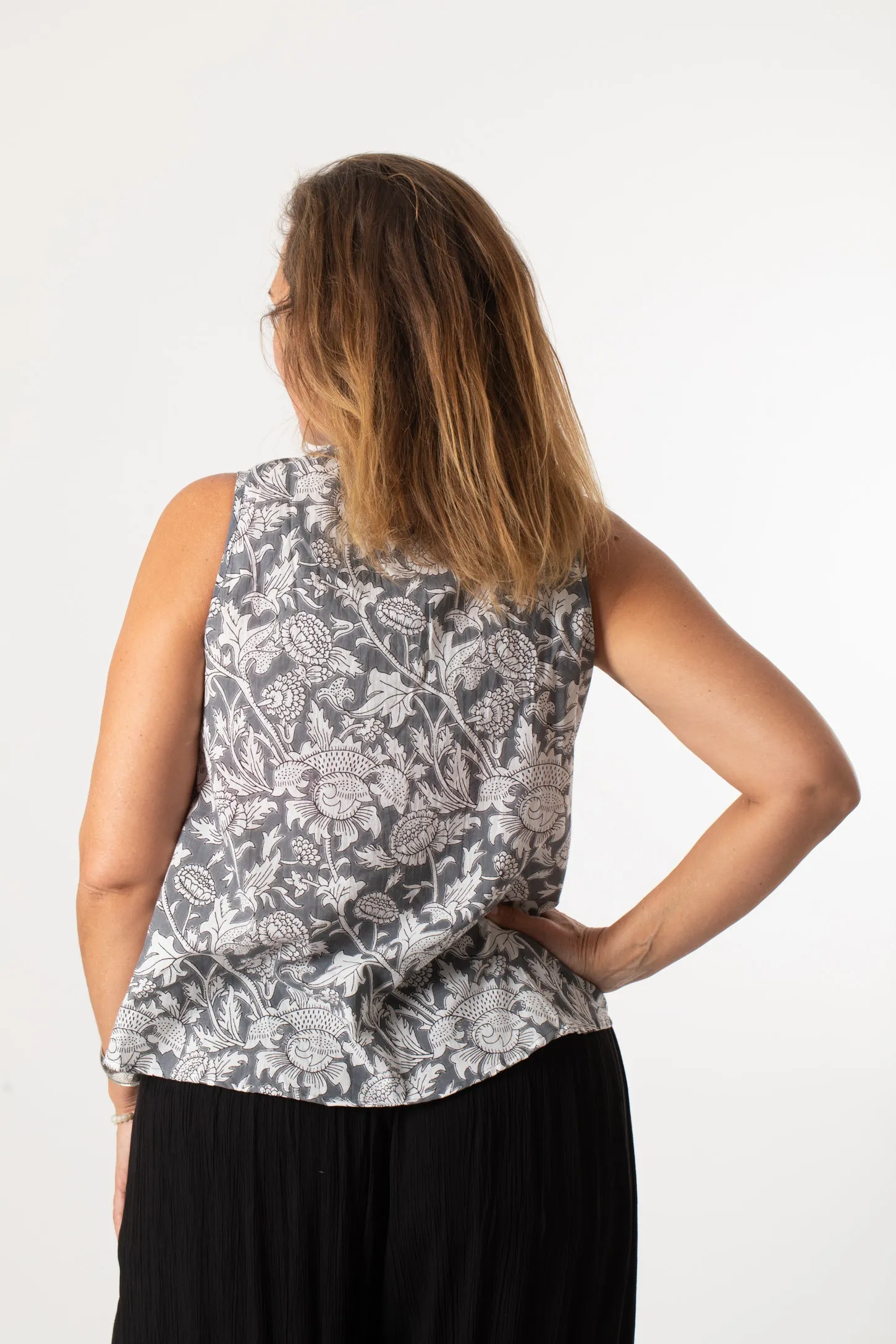 Provincial Printed Sleeveless Top