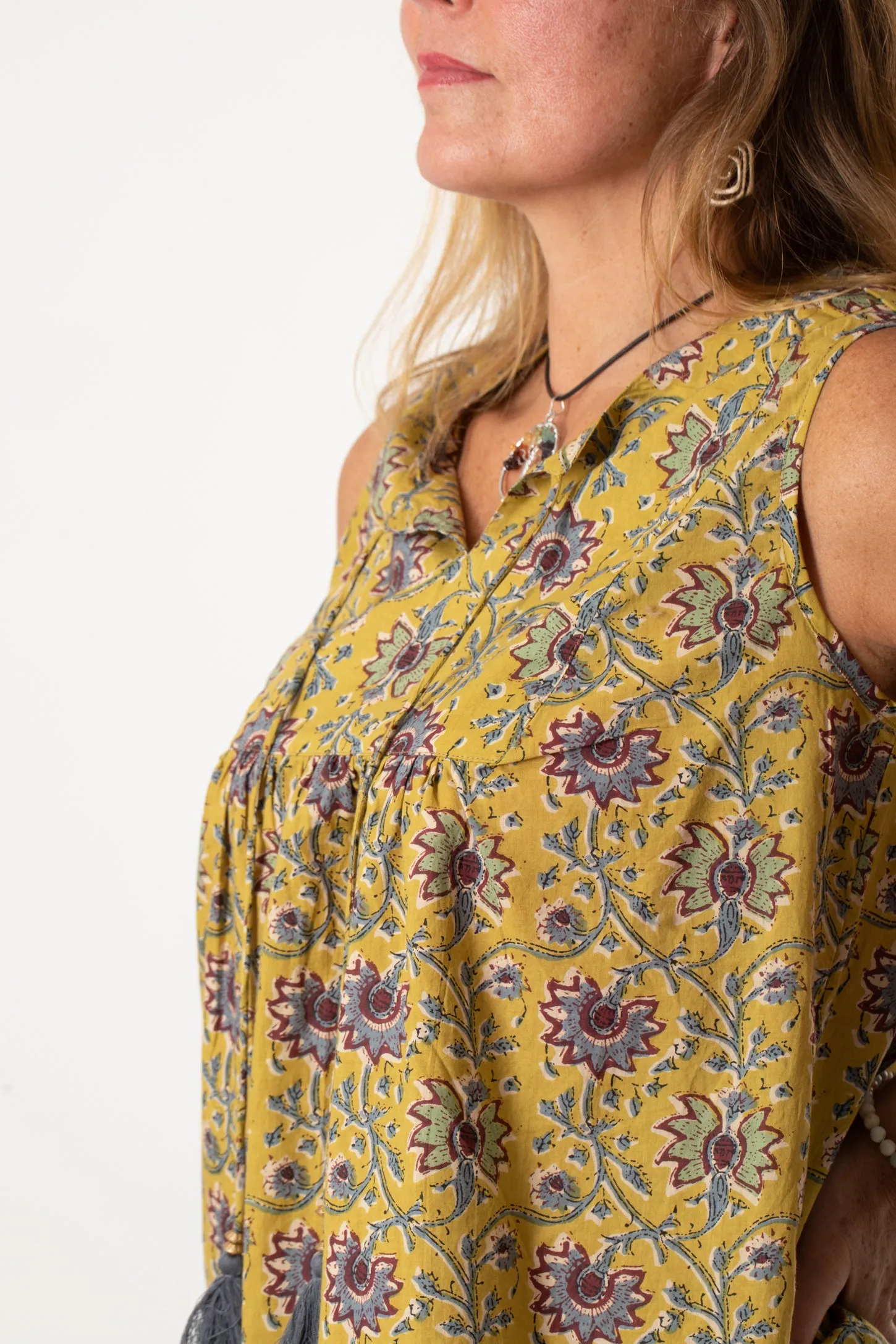 Provincial Printed Sleeveless Top