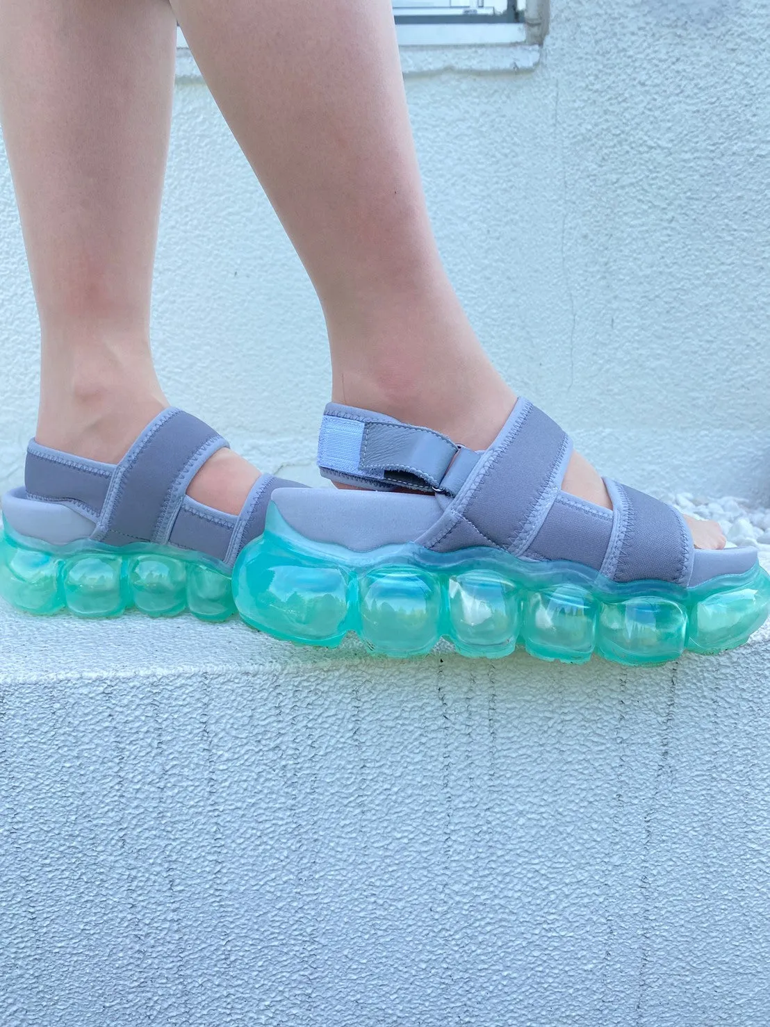 "Jewelry" Sandals  / Mintgray