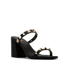 QUPID Cannoli Studded Strap Sandals