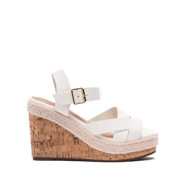 Qupid Dupree Strappy Wedge Sandals