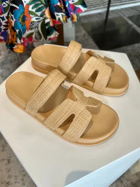 Raffia Strap Sandals