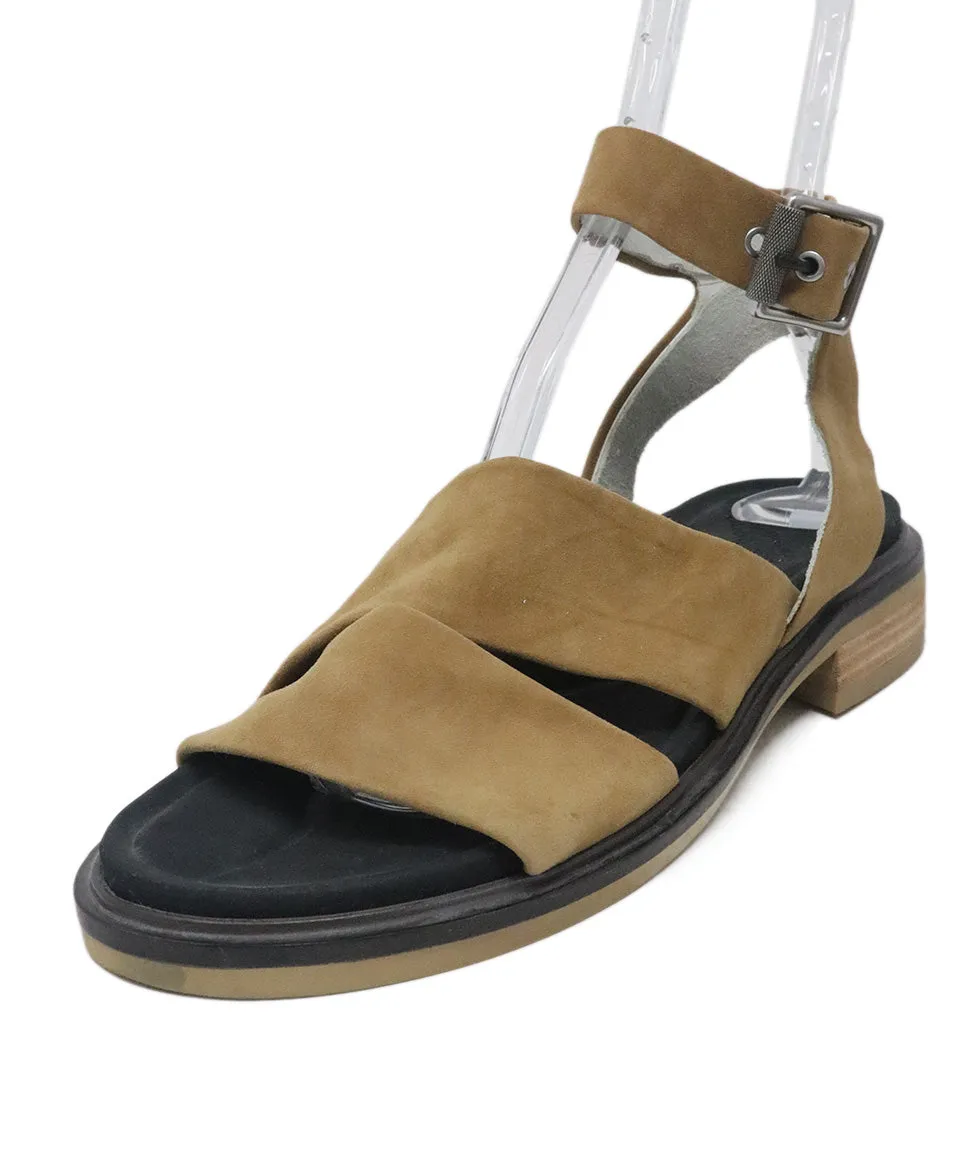 Rag & Bone Tan & Black Suede Sandals sz 9