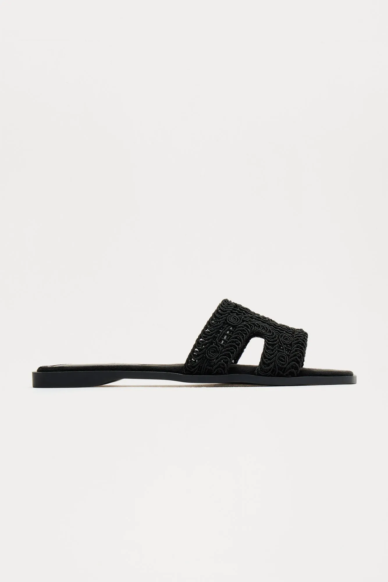 Set You Free Crochet Sandals - Black