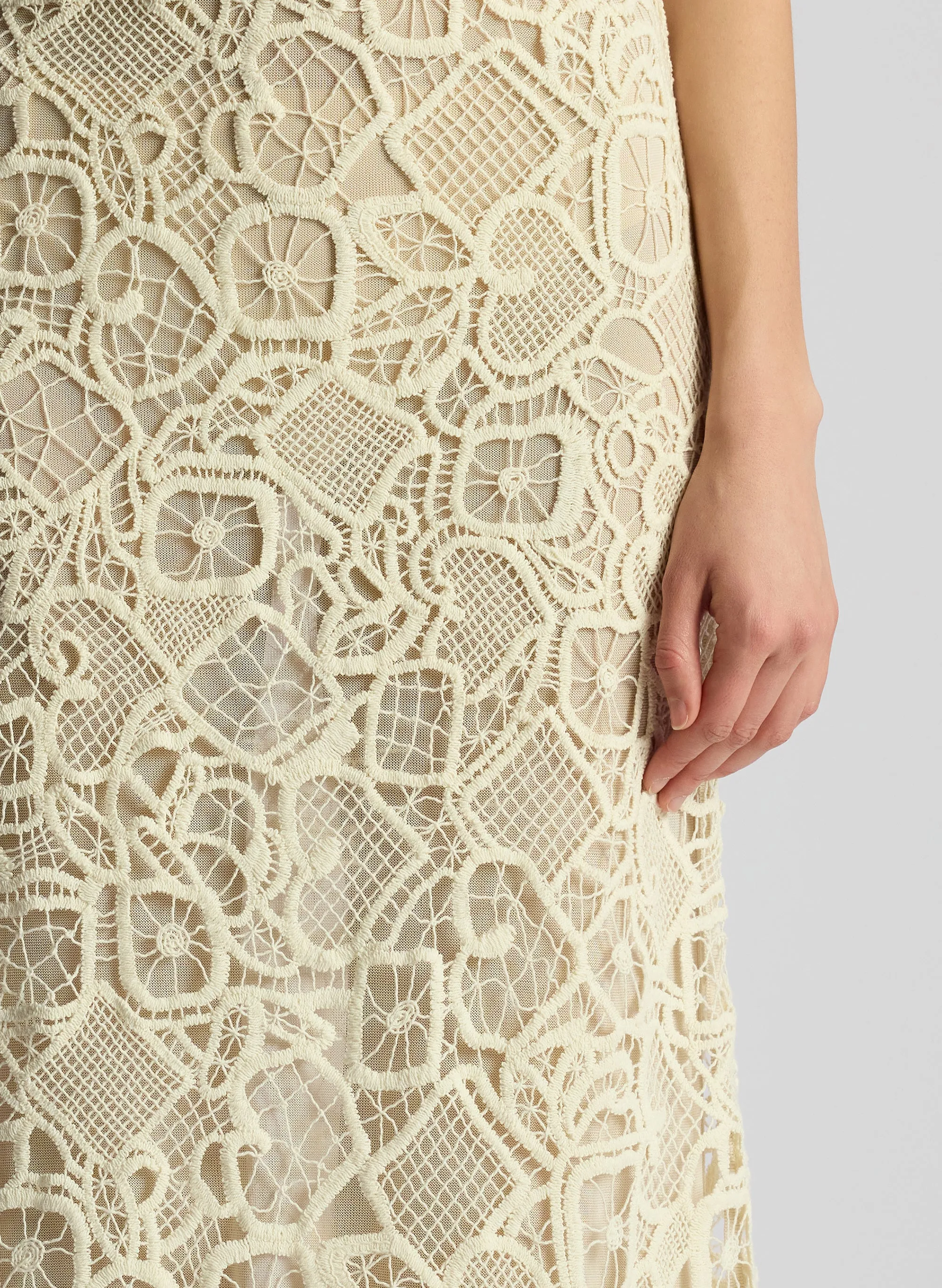 Shay Lace Midi Skirt