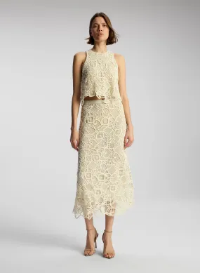 Shay Lace Midi Skirt