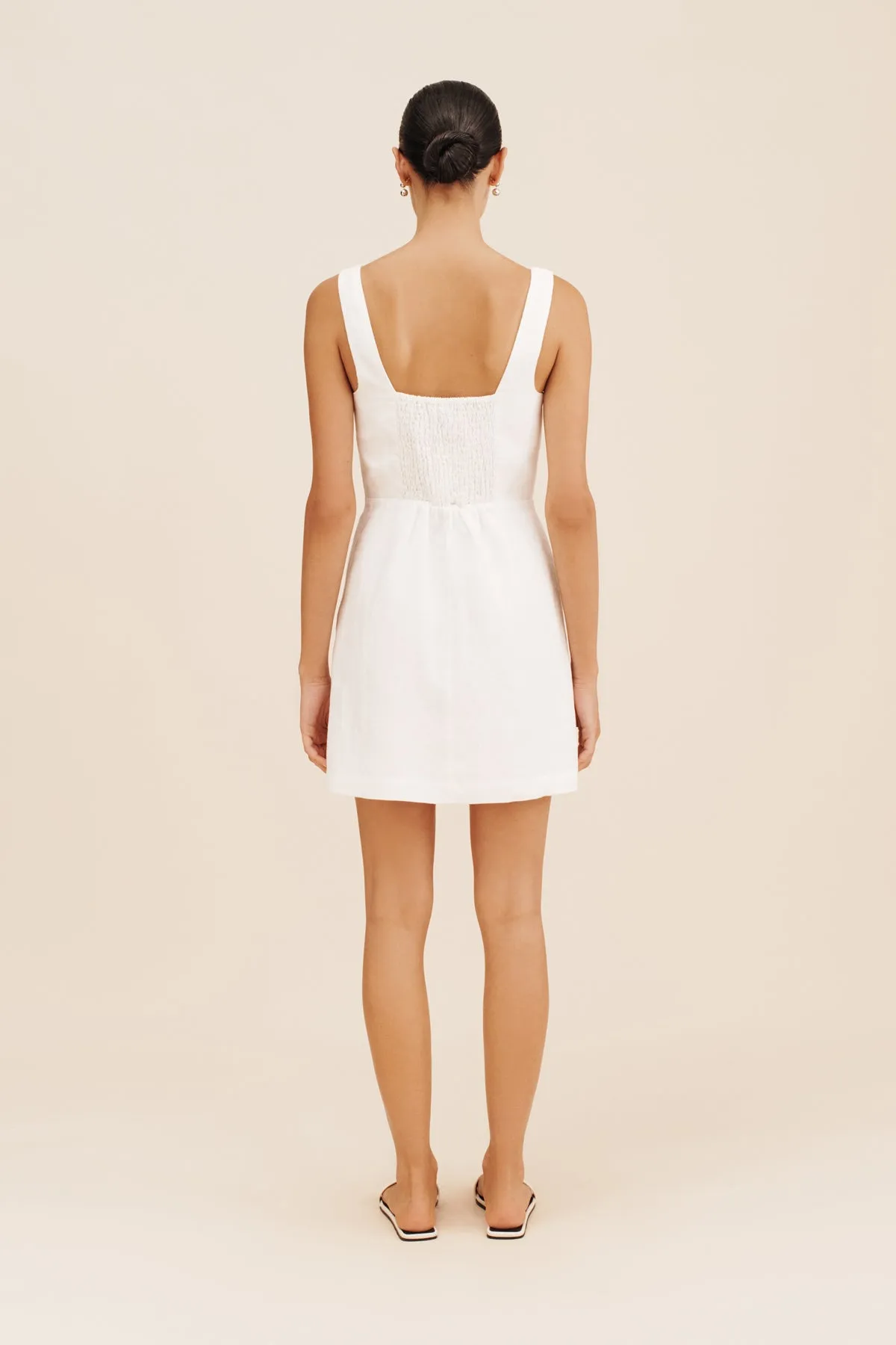 SKYLA MINI DRESS - IVORY