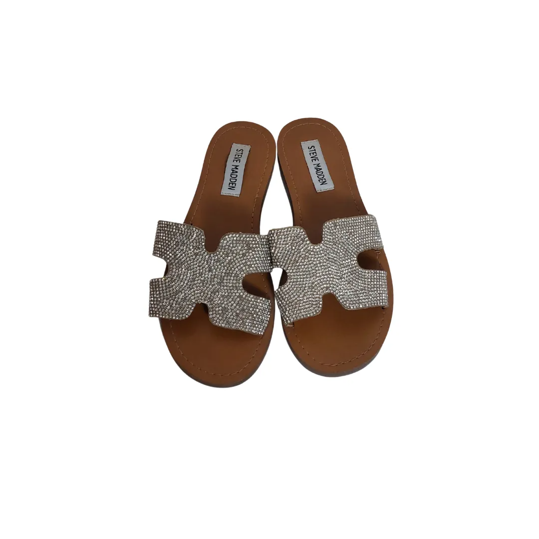 Steve Madden Rhinestone Slides | Pre Loved |