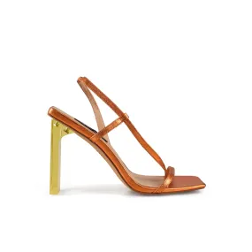 Tahlia Sandal Orange Metallic