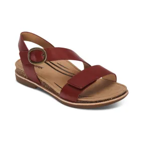 Tamara Quarter Strap Sandal - Red