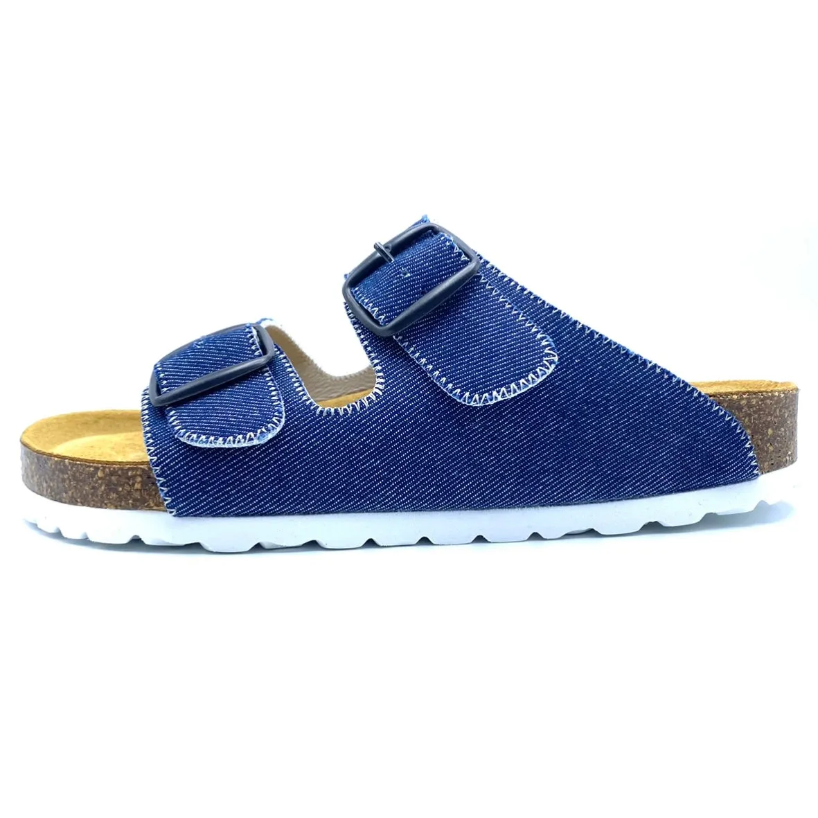 Thora 2-buckle Sandals | Clean Japanese Denim