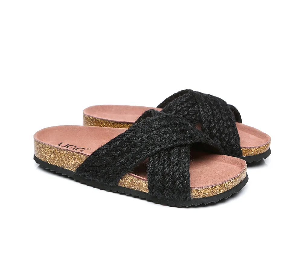 UGG Australian Shepherd Women Sandals Espadrilles Flat Slide Milo