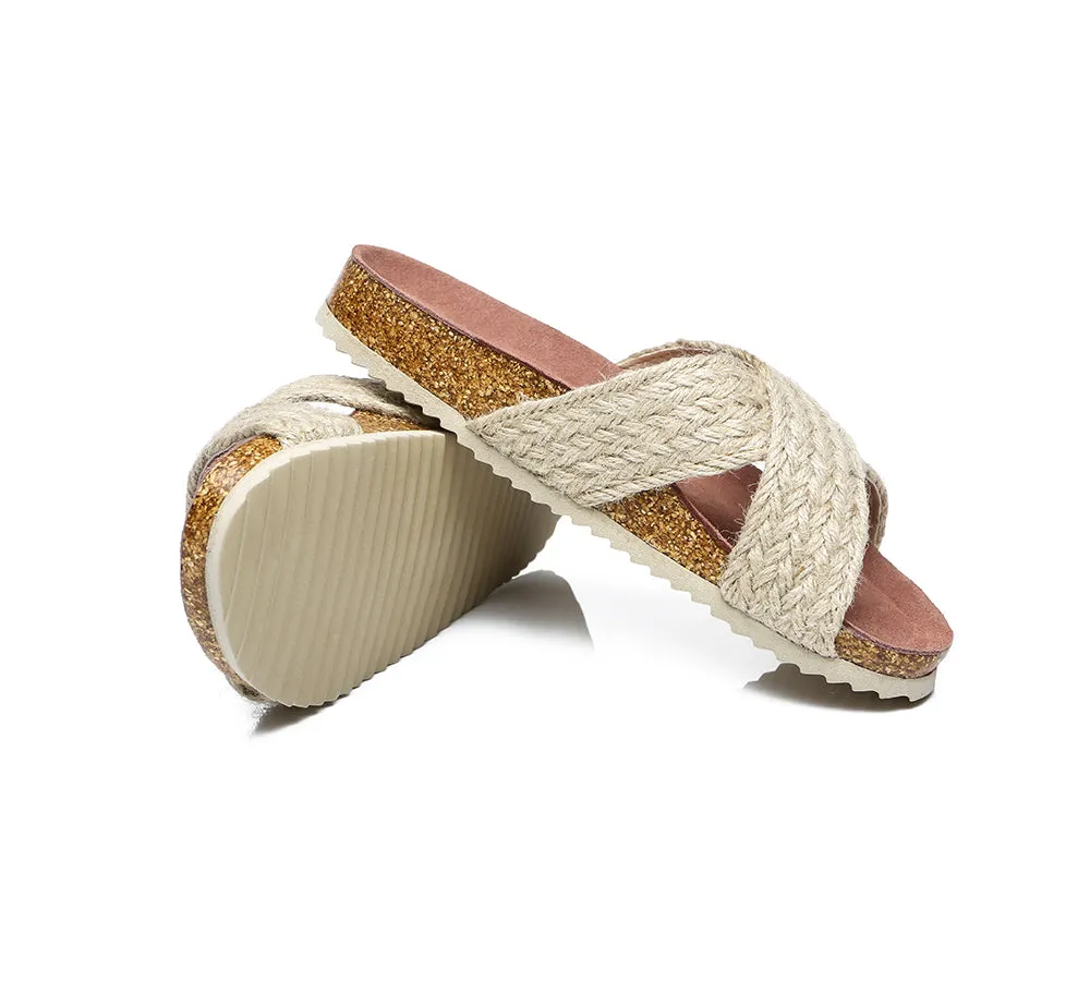 UGG Australian Shepherd Women Sandals Espadrilles Flat Slide Milo