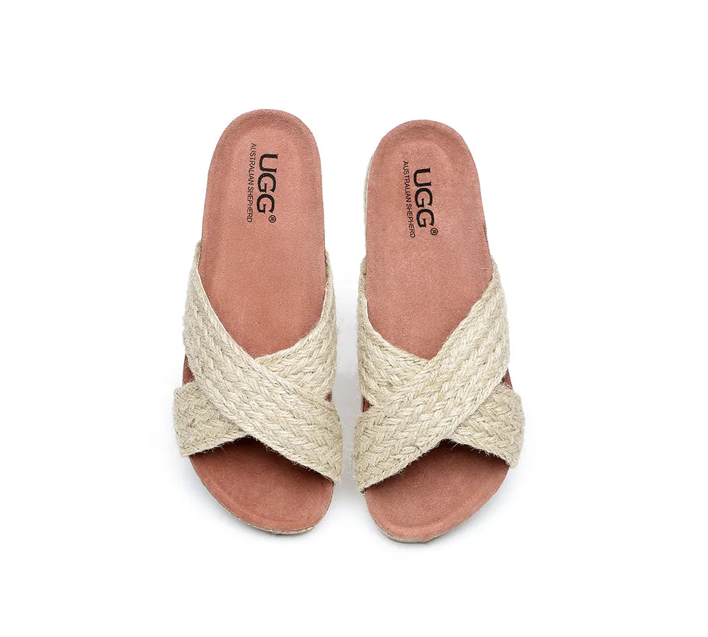 UGG Australian Shepherd Women Sandals Espadrilles Flat Slide Milo