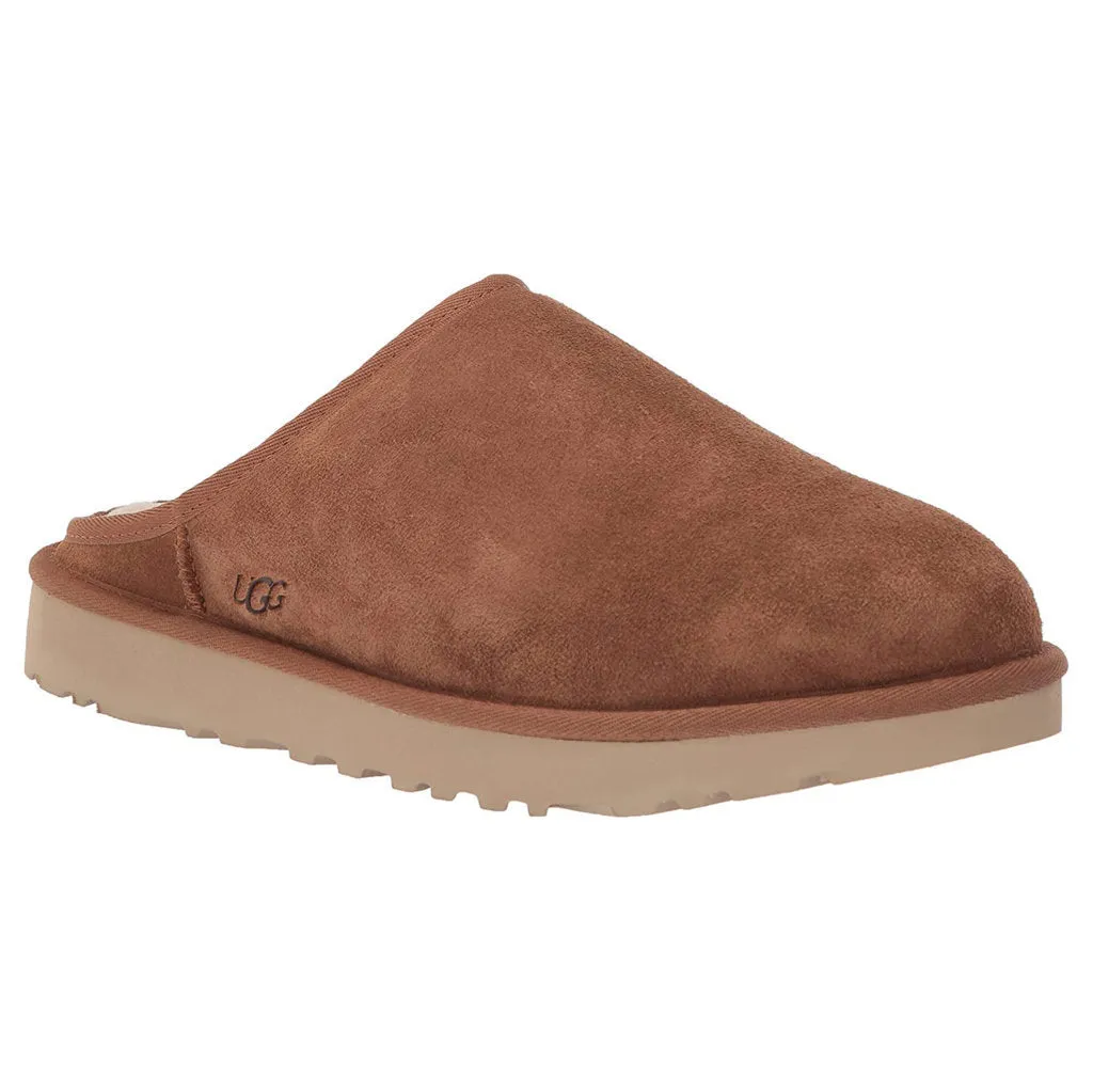 Ugg Mens Sandals Classic Slip On Casual Open-Back Closed-Toe Suede Leather - UK 9