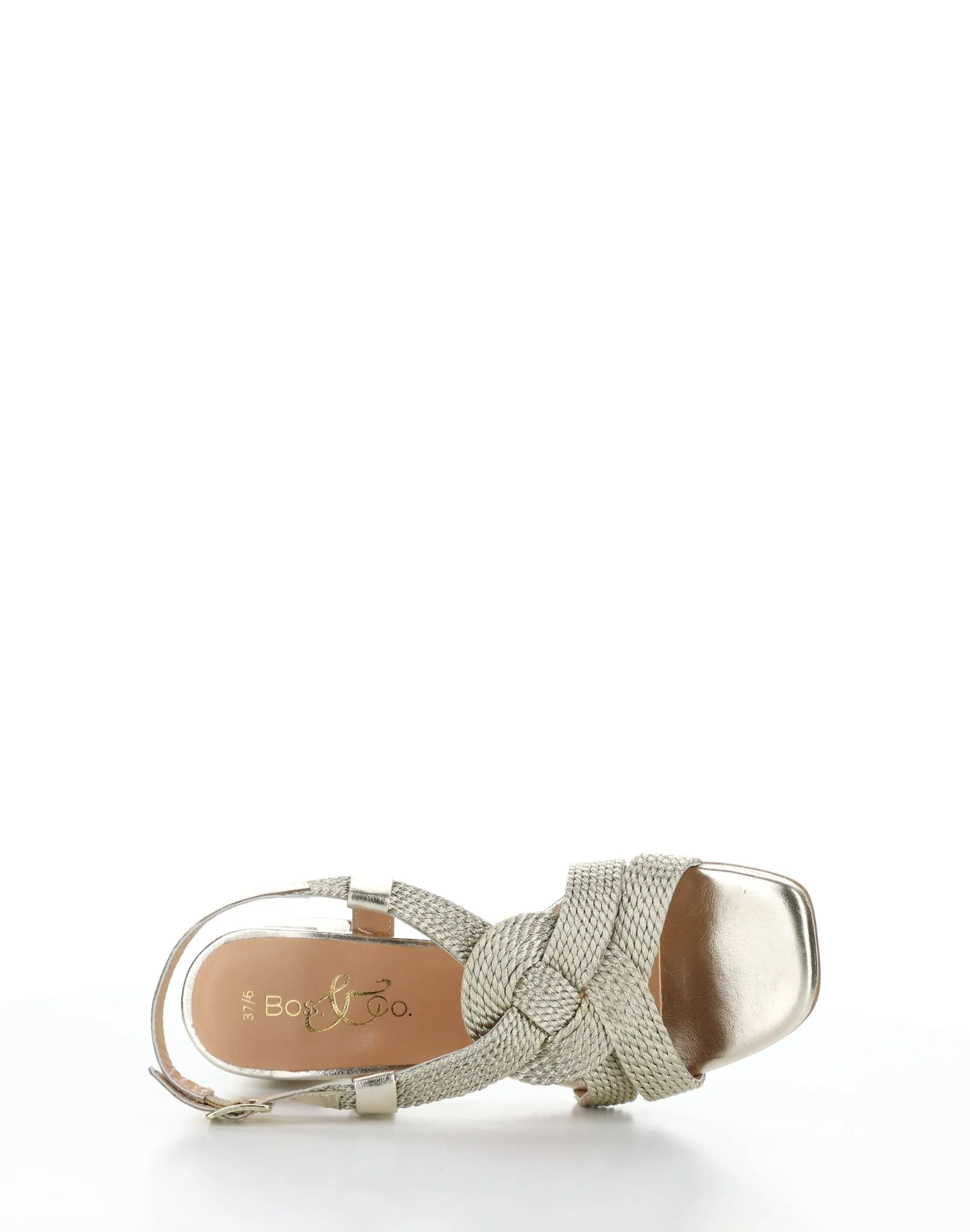 UPBEAT GOLD Buckle Sandals