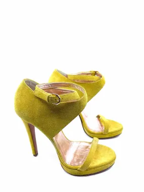 VIKTOR & ROLF Size 10 Yellow Suede Sandals