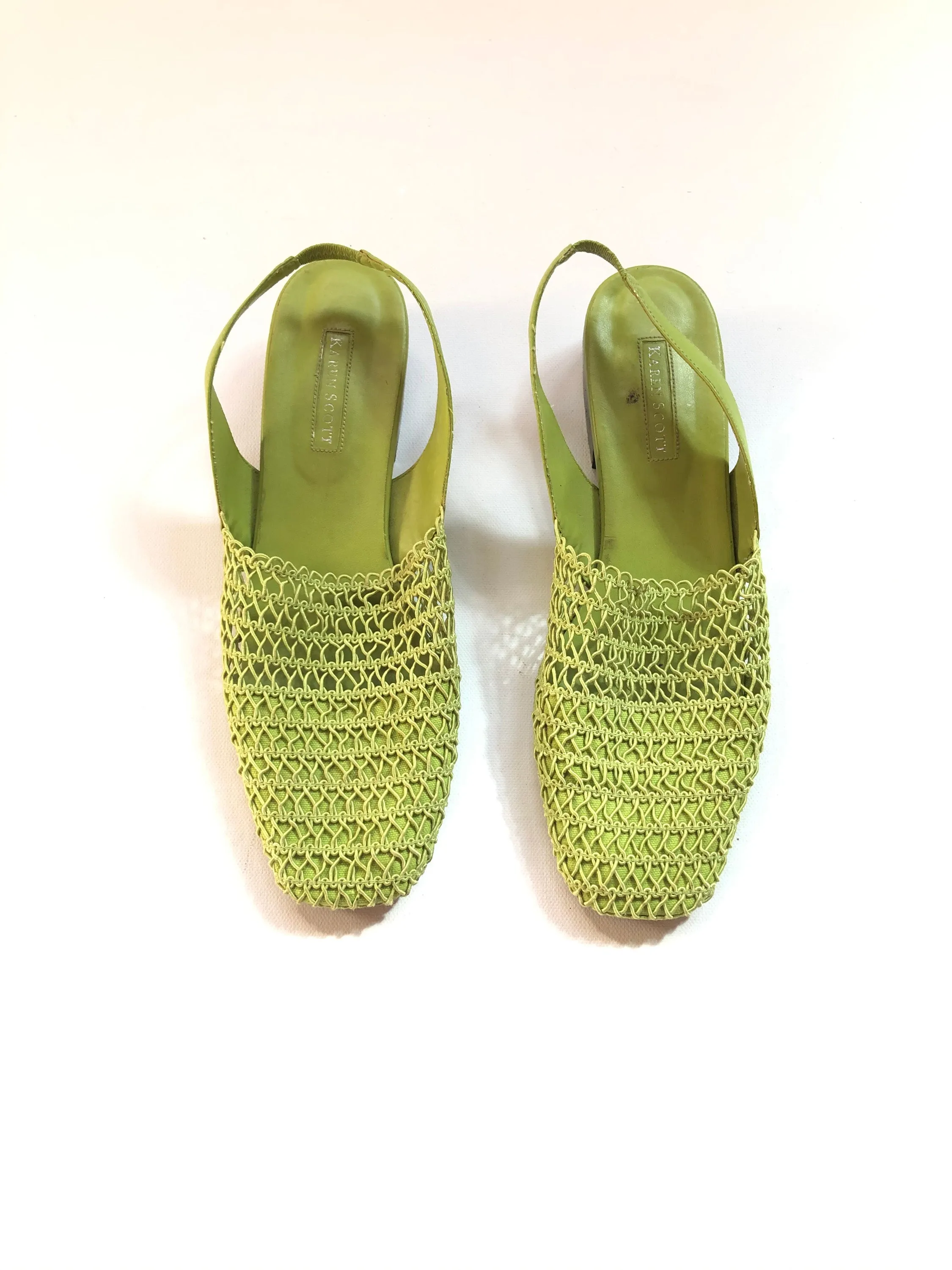 VINTAGE: Lime Green Sandals