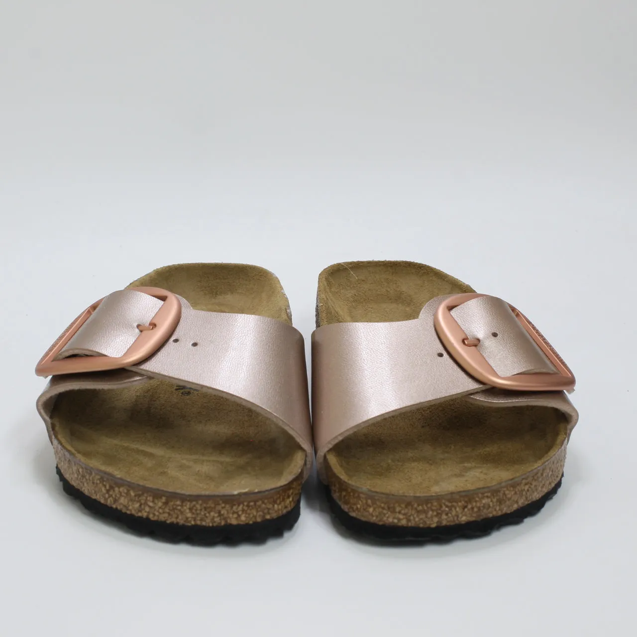 Womens Birkenstock Madrid Big Buckle Metallic Copper