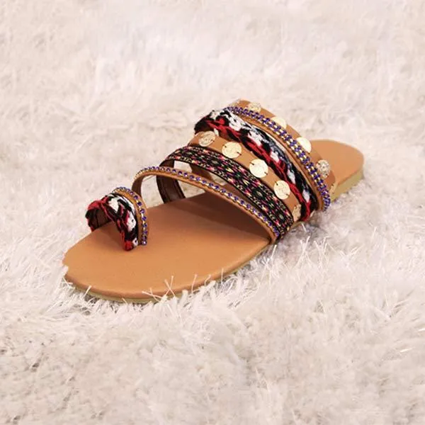 Women'S Bohemian Slip-On Sandals 09642727C