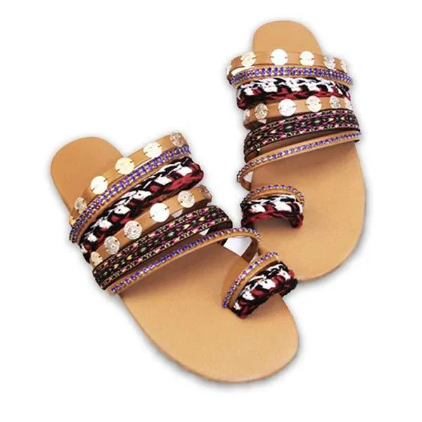 Women'S Bohemian Slip-On Sandals 09642727C