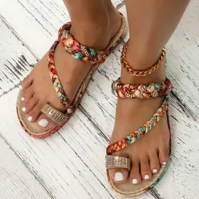 Women'S Boho Rhinestone Comfort Sandals 39033021C