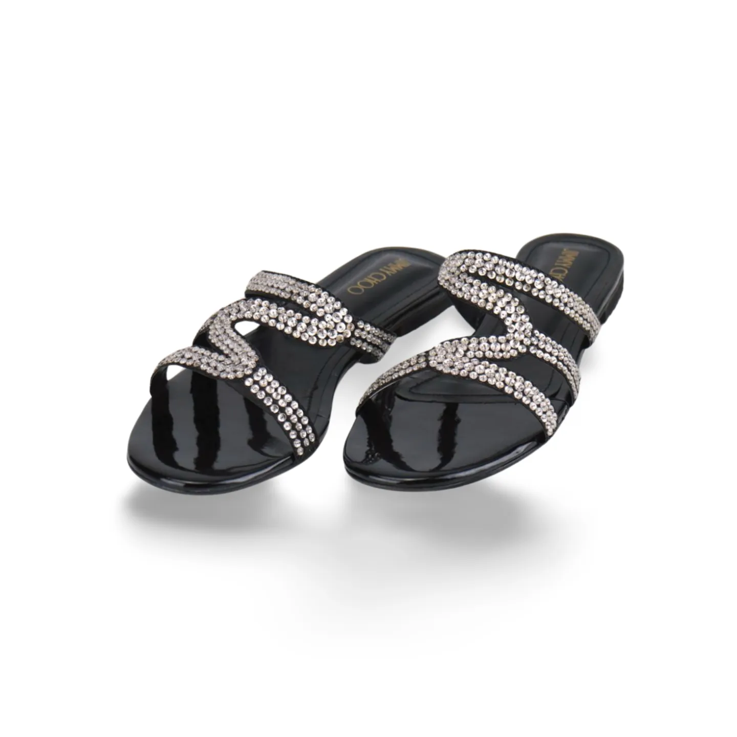 Women's Dress Sandals with Crystal Embellishments