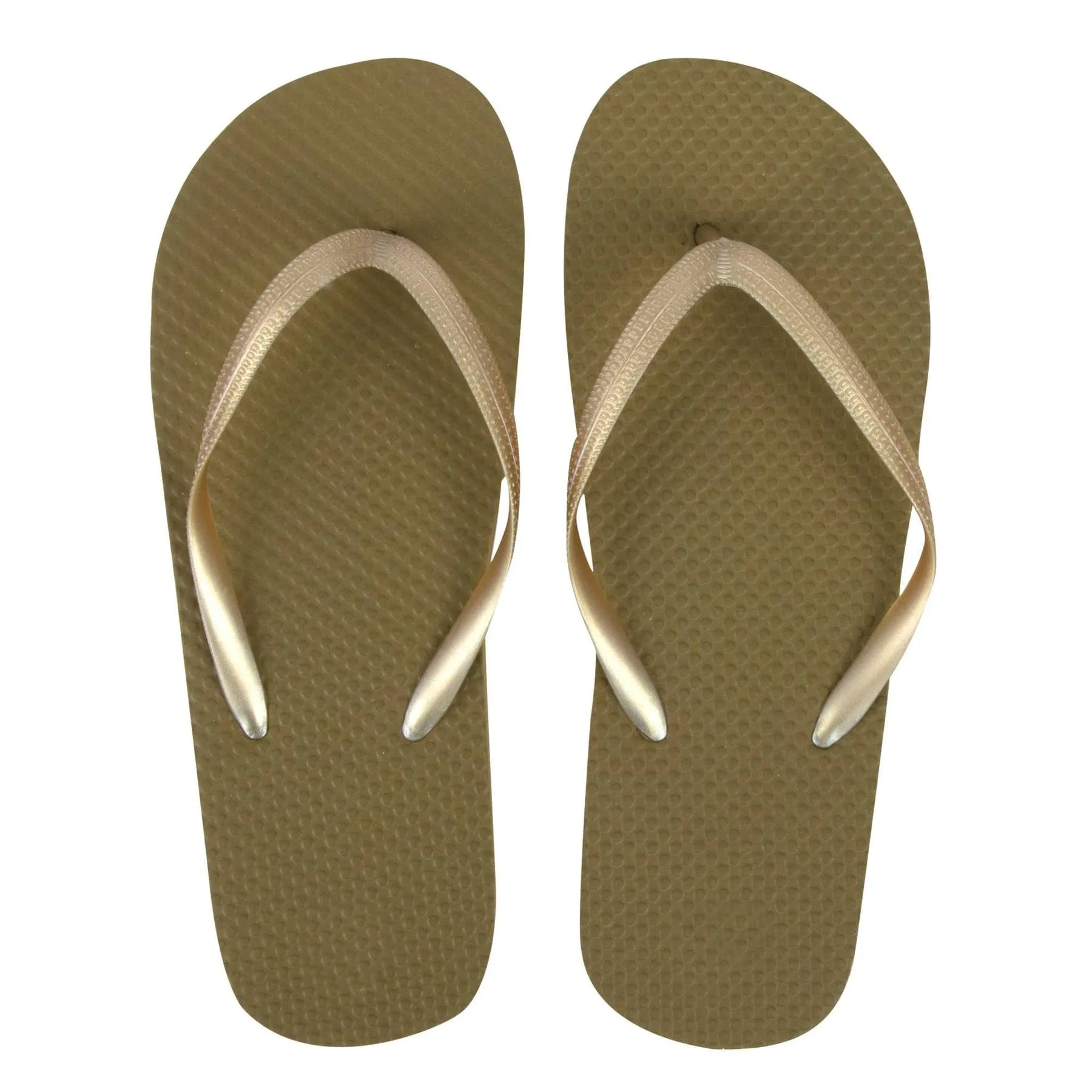 Women's Gold White Black Flip Flops Sandals Perfect for Outdoor Travel Vacation