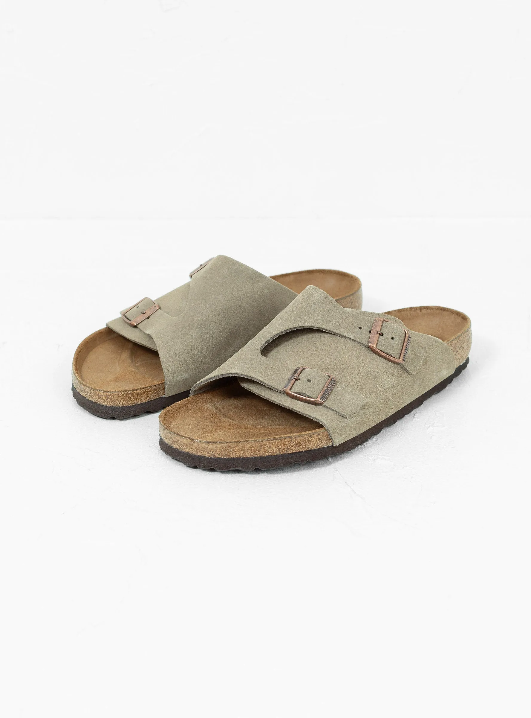 Zurich Suede Sandals Taupe