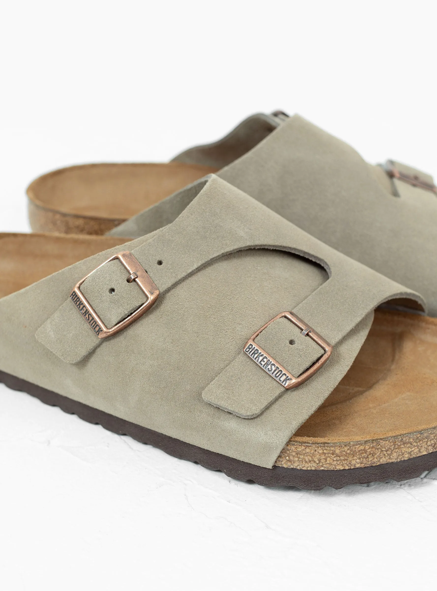 Zurich Suede Sandals Taupe